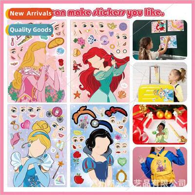 Fairy tale anime princess diy childrens puzzle stickers prin