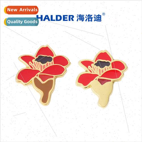 cottonwood flower metal badge logo gift city brooch pin badg