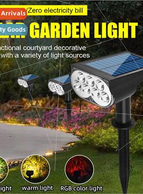 Solar Outdoor light Double Hole Colorful Gradient Patio Land