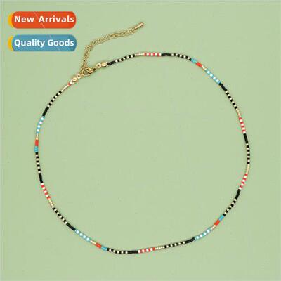 ins bohemian  niche personalized stainless steel collarbone