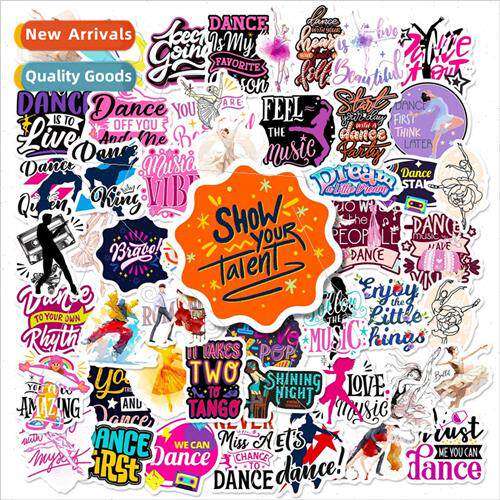 50 Dance Series Personalized Decorative Stickers Guitar Lapt