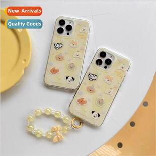 Japan and  Korea ins yellow background cartoon animals 适用