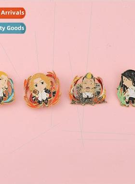 Binary Tokyo Avengers pin Sanoji Ken Keisuke Shuuji metal ba