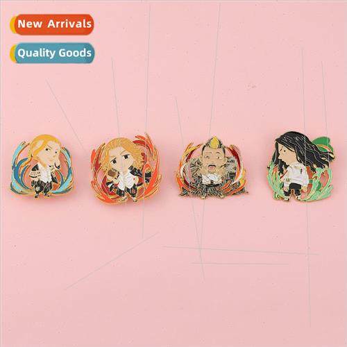 Binary Tokyo Avengers pin Sanoji Ken Keisuke Shuuji metal ba