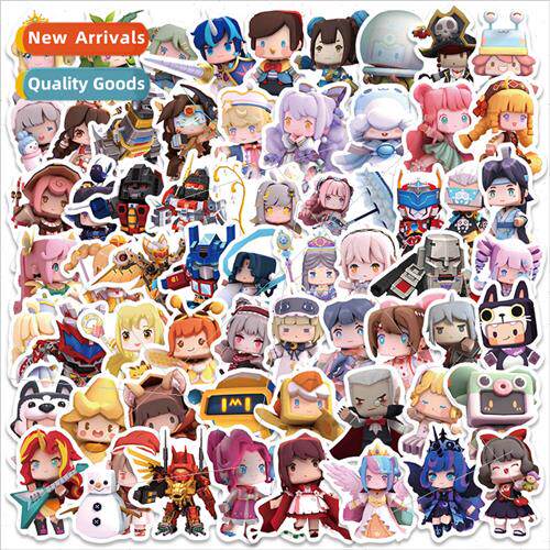 62 popular cartoon game mini world stickers luggage cell pho