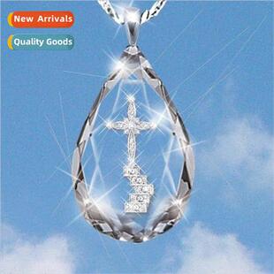 Religious Crystal Cross Stairway to Heaven Pendant Stylish D