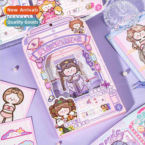 Ago fashion design book cartoon hand-painted characters crea