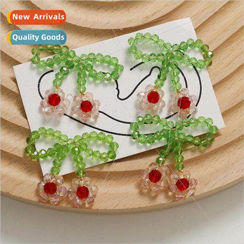 Spring and summer small fresh trumpet bow flowers diy handma