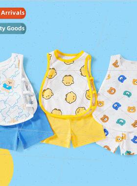 Baby undershirt set pipa separates summer cotton two-piece b