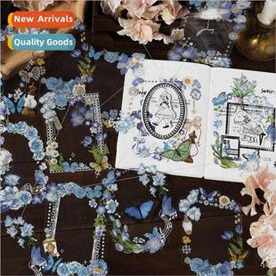 Series PET Style Window Beautiful Note Pack Flower Sticker