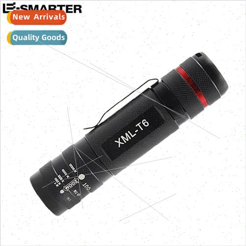 New LED with pen clip strong light flashlight T6 rechargeabl