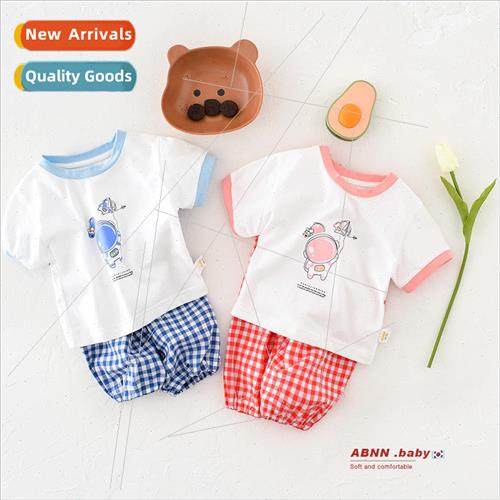 2022 summer new baby boys and girls baby cute astronaut susp