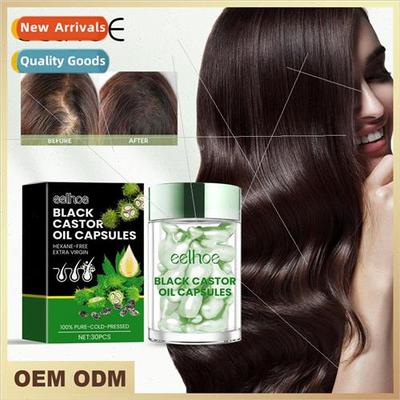 Castor Oil Dense Hair Capsules Repair Hair Damage Nourish Sm