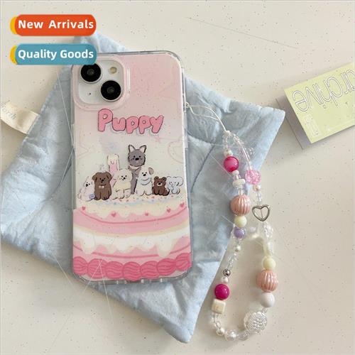 Cartoon cute cake dog iPhone14 niche female 13ProMax phone c