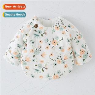 Half Back Clothes Newborn Baby Autumn and Winter Pure Cotton