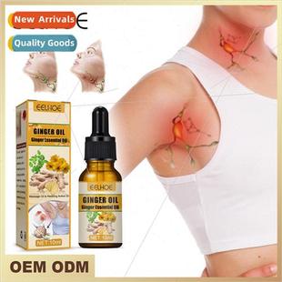 Ginger Lymphatic Massage Oil Body Care Unclogging Lymphatic