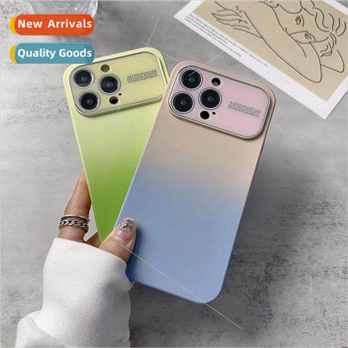 Gradient large window 适用 Apple 14promax phone case liquid