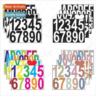 inch label hollowed sti sticker out PVC Alphanumeric vinyl