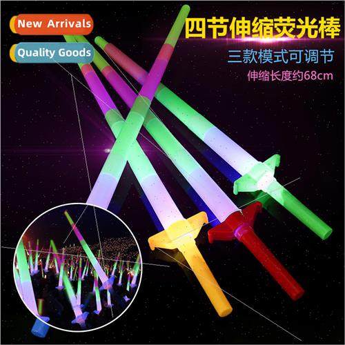 Electronic retractable flash stick concert cheering props la