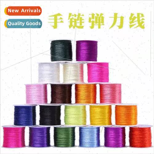 Flat Crystal Cord Flat Wire Elastic Cord Beading Rope Wear-r