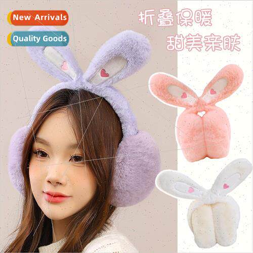 Cute rabbit ears plush ear muffs fall and winter new warm ne