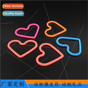 heart bands shaped bookmark chil Colorful band rubber