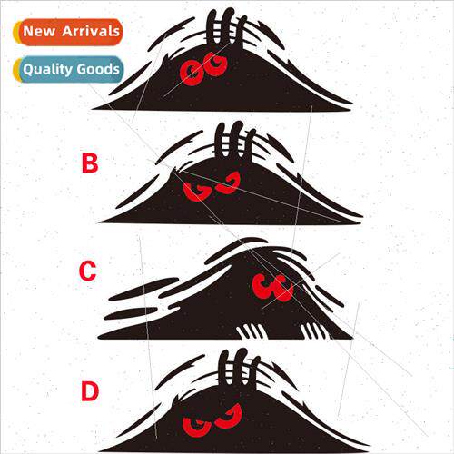 Peeking Monster Auto Dune Monster Car Stickers Peeking Elf A