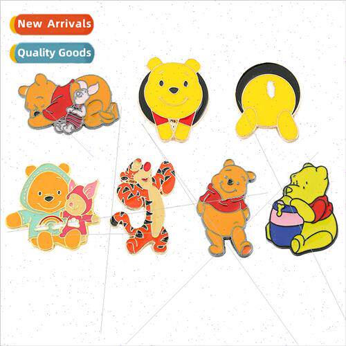 Winnie the Pooh Brooch Cartoon Anime Tigger Pijay Metal Badg