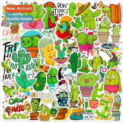 50 small fresh cactus stickers i