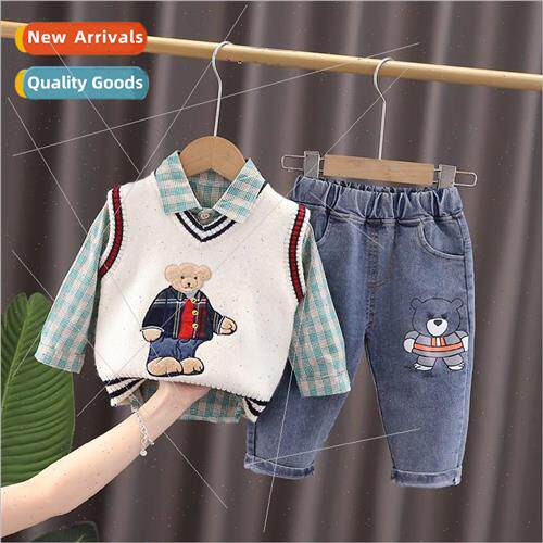 New boys long-sleeved suit handsome baby boy 2023 spring and
