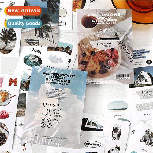 Sticker book dream wake up see you small fresh characters da
