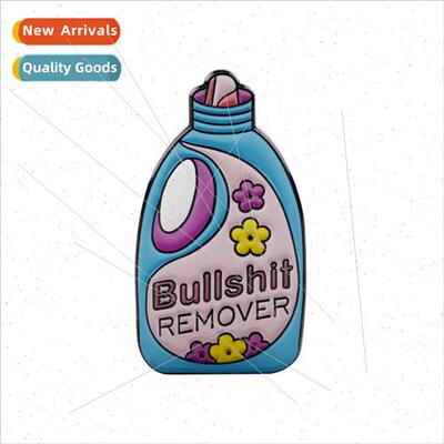 Creative Laundry Detergent Shape Brooch Cowboy Badge Clothes