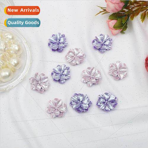 Resin small wrinkled chrysanthemum flower flower hair ring e