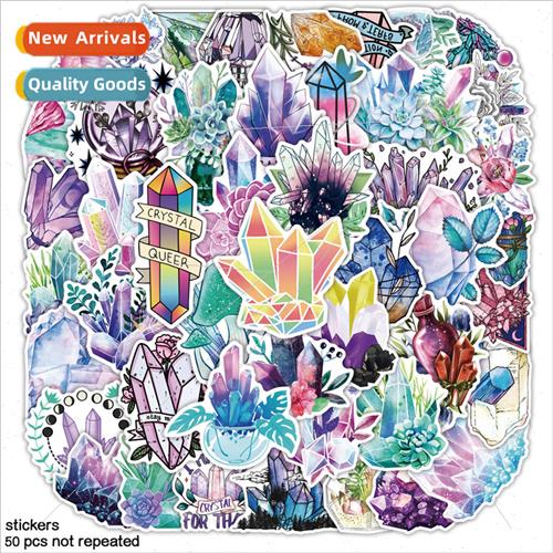 50 pcs witch dream gorgeous crystal stickers handbook sticke