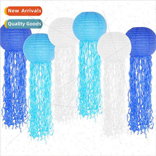 Jellyfish Paper Lanterns Mermaid Birthday Decoration Colorfu