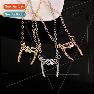 Scarlet Witch hair Film necklace around band and