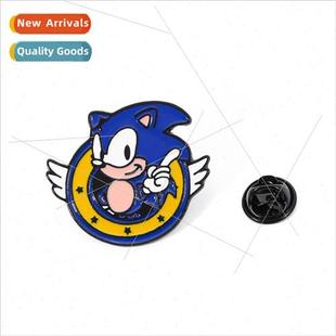 the Hedgehog Brooch Game Enamel Sonic Cartoon Anime