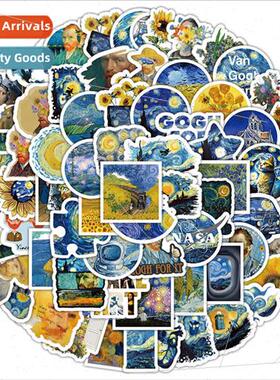 100 cartoon Van Gogh oil painting graffiti childrens noteboo