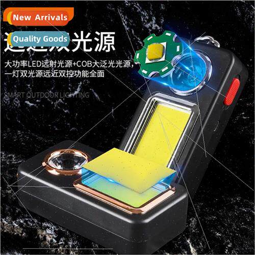 Mini LED light up solar rechargeable keychain light magnet s