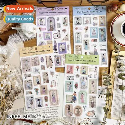 Stickers Romance is coming series Salt characters girl heart