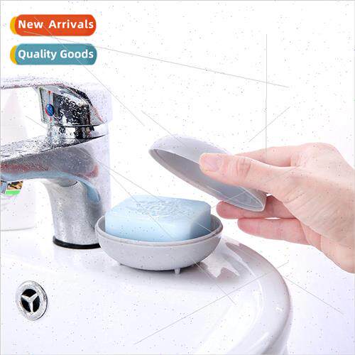 Portable soap box travel soap box with lid plastic sealed so