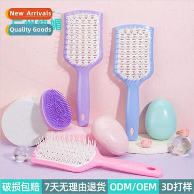 new diamond hollow comb scalp massage hollow comb smooth hai
