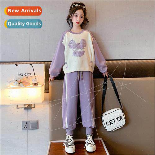 Girls suit fall 2023 new 适用eign  childrens clothing spring