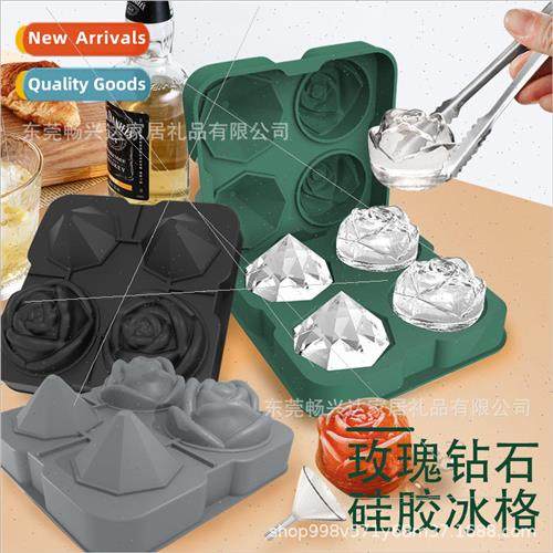 Rose Ice Compartment Whiskey Ice Cubes licone Ice Compartmen