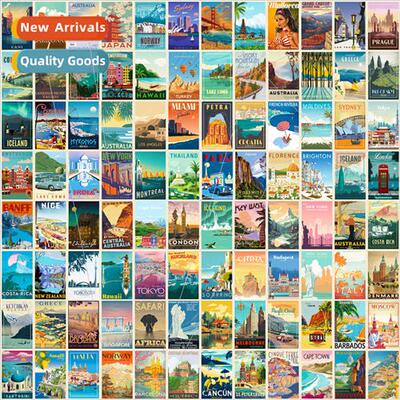 100 Stickers Landscape Poster New Magazine Landscape Vintage