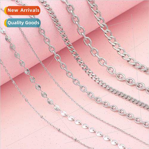 Hip Hop Stainless Steel Y2K Antique lver Chain Extension Cha