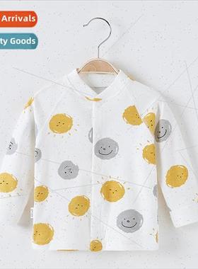 Baby long-sleeved tops spring and fall newborn cotton baby u
