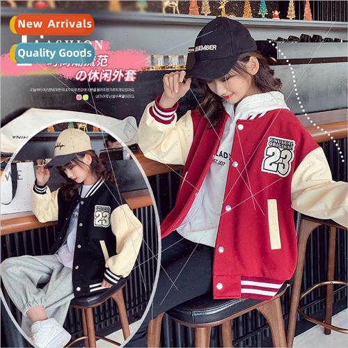 Girls fall jacket 2023 new Korean  of the childrens clothing