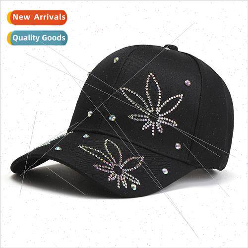 The new hat female spring and summer breathable diamond rhin