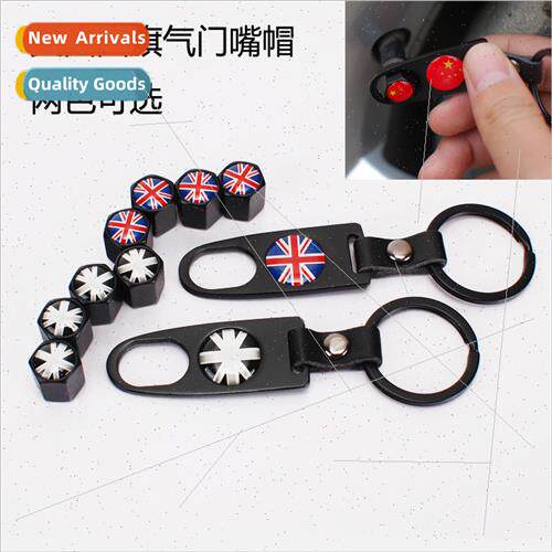 Car Exterior Decoration British Flag Valve Caps  Flag Valve
